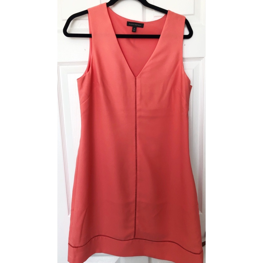 Coral banana republic dress